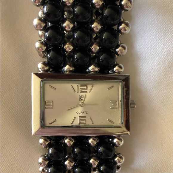 Watch bracelet. Beaded elastic band. - Picture 2 of 4